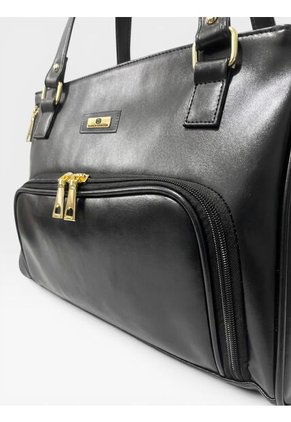 Bolso Tote Con Cosmetiquera Karla Chacon Niah Negro