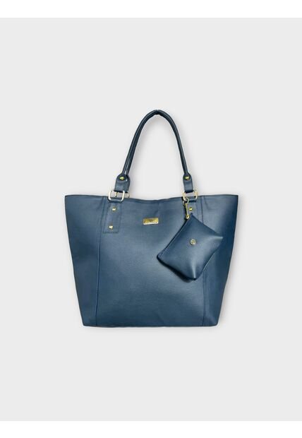 Bolso Tote Cartera Dama Cartera Mujer Karla Chacon Mila Azul