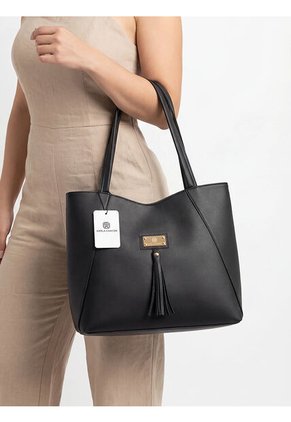 Cartera Bolso Mujer Dama Karla Chacon Rupe Negro