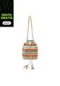 Bolso Manos Libres Bucket Dama Mujer Karla Chacon Aria Beige de KARLA CHACON
