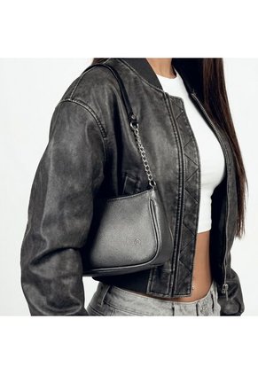 Bolso De Hombro Cartera Mujer Dama Karla Chacon Romy Negro