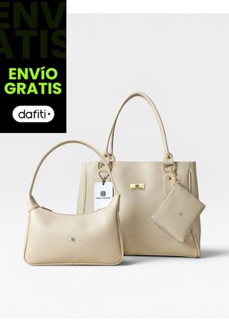 Set De Tres Piezas Combo Tote + Manos Libres + Monedero Karla Chacon KARLA CHACON