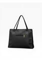 Bolso Tote Sport De Lona Para Mujer Karla Chacon Laura Negro de KARLA CHACON
