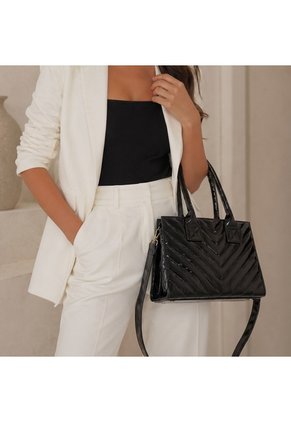 Bolso Cartera Mujer Dama Karla Chacon Issa Negro