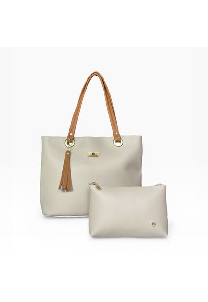 Bolso Dama Cartera Mujer Karla Chacon Gady Beige