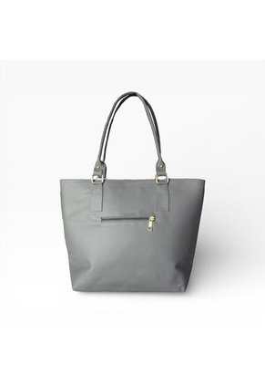 Set De Bolsos Para Mujer Bolso Tote Mila + Bolso Manos Libres Nova + Monedero Karla Chacon Gris