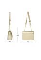 Bolso Manos Libres Satchel De Dama Bandolera Mujer Karla Chacon Sanz Dorado de KARLA CHACON