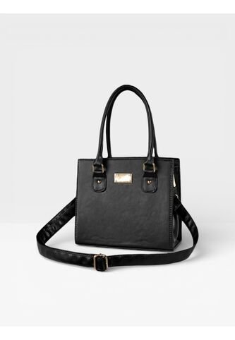 Bolso Cartera Doble Funcion De Dama Mujer Con Strap Desmontable Karla Chacon Jess Negro KARLA CHACON