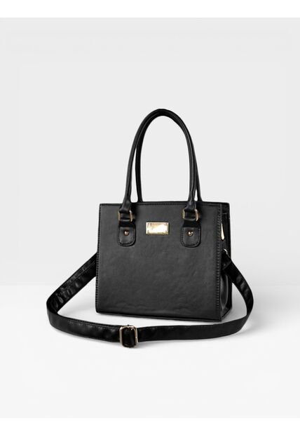 Bolso Cartera Doble Funcion De Dama Mujer Con Strap Desmontable Karla Chacon Jess Negro