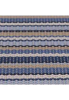 Set X 6 Individuales Rectangulares 45.5cms X 30 cms Kassa-Dini Azul Rayas