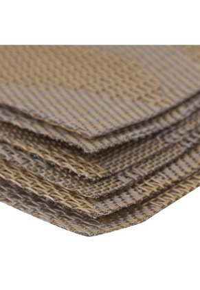 Set X 6 Individuales Rectangulares 45.5cms X 30 cms Kassa-Dini Dorado