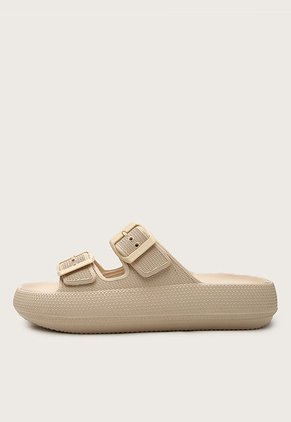 Sandalia Plataforma Beige Keddo