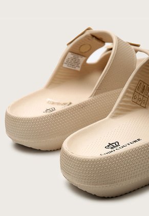 Sandalia Plataforma Beige Keddo