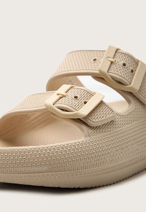 Sandalia Plataforma Beige Keddo