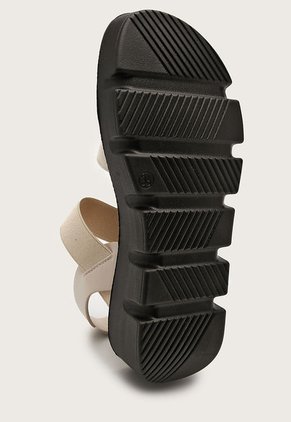 Sandalia Plataforma Nude-Negro Keddo