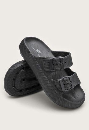 Sandalia Plataforma Negro Keddo