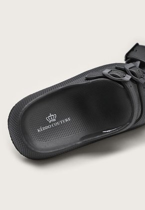 Sandalia Plataforma Negro Keddo