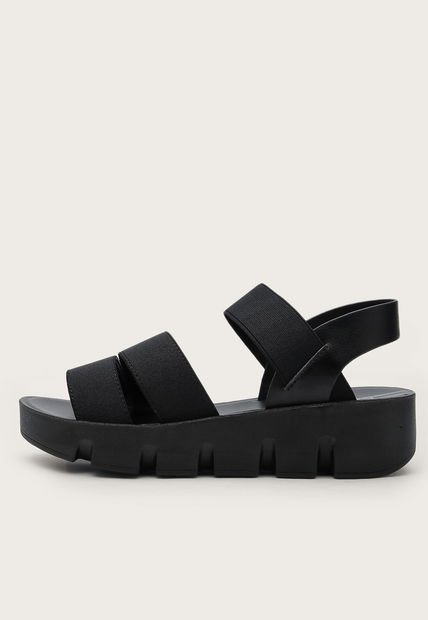 Sandalia Plataforma Negro Keddo