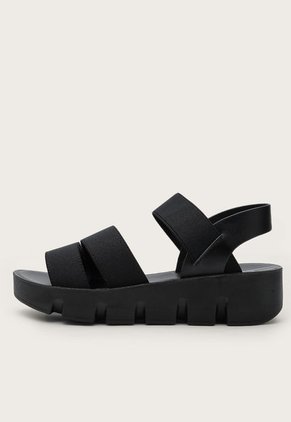 Sandalia Plataforma Negro Keddo