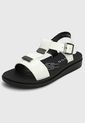 Sandalia Blanco-Negro Keddo de Keddo