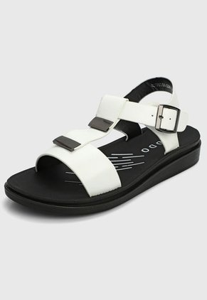 Sandalia Blanco-Negro Keddo