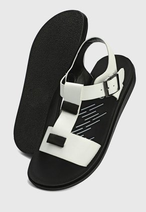 Sandalia Blanco-Negro Keddo