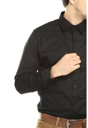 Camisa Negra Kenneth Cole