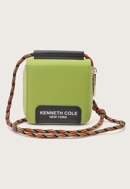 Bolso Manos Libres Verde Pistacho-Negro-Naranja KENNETH COLE Cleo
