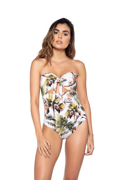 Vestido De Baño Una Pieza Estampado Kibys 82543