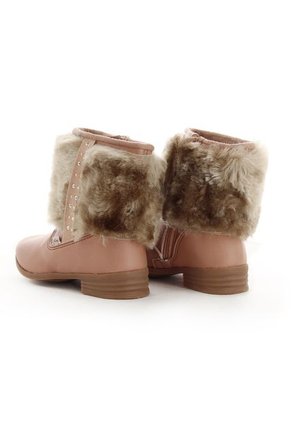 Botas Para Niña Marca Kidy, Color Camel