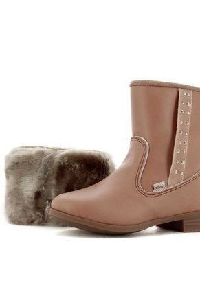Botas Para Niña Marca Kidy, Color Camel