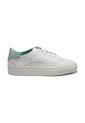 Tenis En Cuero Argentino Liso Blanco Con Verde King Pieces Lourdes 24 de King pieces