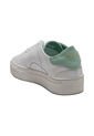 Tenis En Cuero Argentino Liso Blanco Con Verde King Pieces Lourdes 24 de King pieces