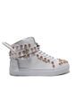 Tenis En Cuero Argentino Blanco KING PIECES Argento Skull Taches Oro Rosa 4 de King pieces