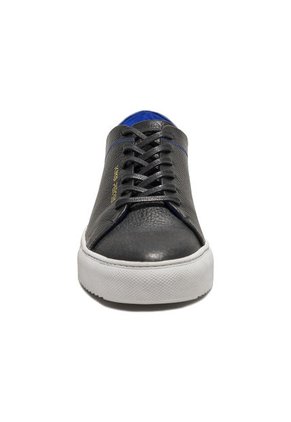 Tenis En Cuero Argentino Liso  Negro Con Azul King Pieces Lourdes 24