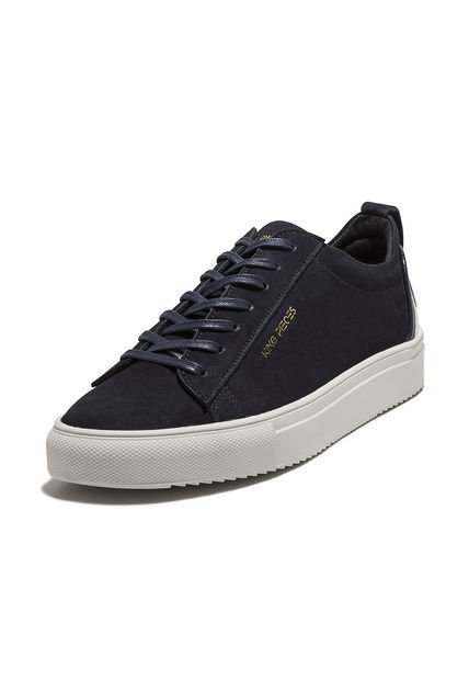 Tenis En Cuero Argentino Nobuck Azul King Pieces Buchem 4