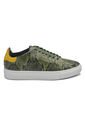Tenis En Cuero Italiano Verde Textura Piton King Pieces Lourdes de King pieces