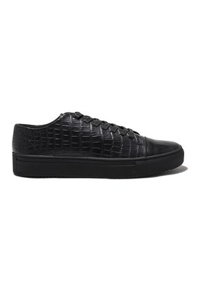 Tenis En Cuero Italiano Repujado Negro King Pieces Navi R 4