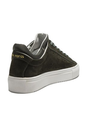 Tenis En Cuero Argentino Nobuck  Verde King Pieces Pava 4