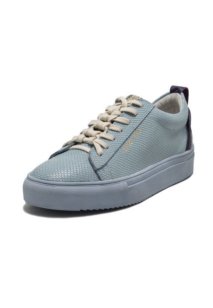 Tenis En Cuero Italiano Azul P King Pieces Buchem 4