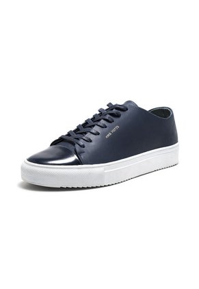 Tenis En Cuero Argentino Liso Azul King Pieces Navi 4