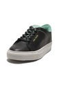 Tenis En Cuero Argentino Liso Negro Con Verde King Pieces Lourdes 24 de King pieces