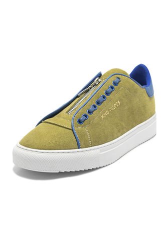 Tenis En Cuero Italiano Nobuck Verde King Pieces Seiko 4 King pieces