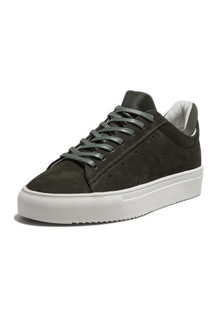Tenis En Cuero Argentino Nobuck  Verde King Pieces Pava 4