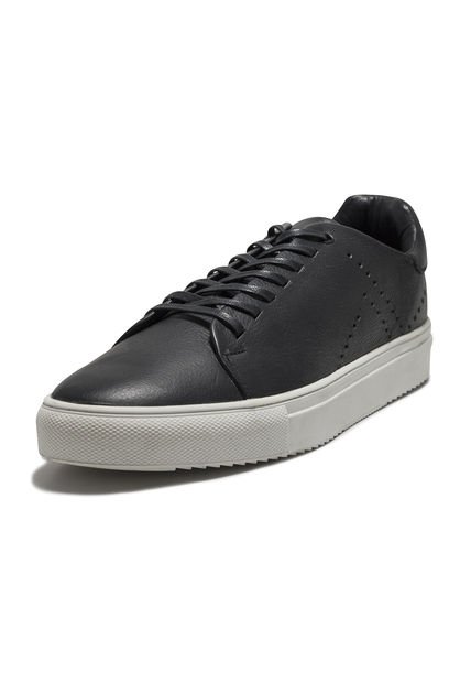 Tenis En Cuero Argentino Liso Negro King Pieces Marino 4