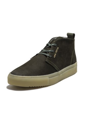 Tenis En Cuero Italiano Nobuck Verde King Pieces Detor 4 King pieces