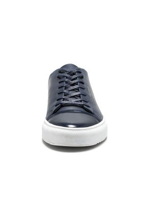 Tenis En Cuero Argentino Liso Azul King Pieces Navi 4