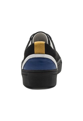Tenis En Cuero Argentino Nobuck Negro X Azul King Pieces Buchem 4