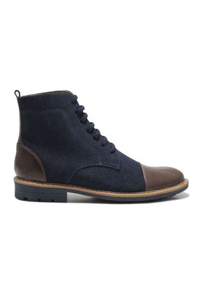 Bota Para Hombre Cuero Azul X Café King Pieces 450 4