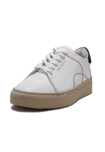 Tenis En Cuero Argentino Liso Blanco King Pieces Lourdes 24